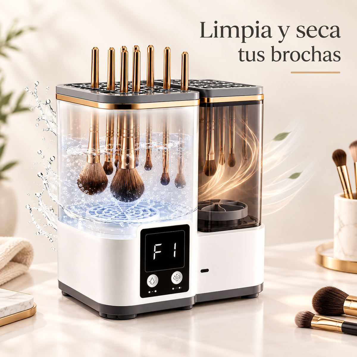 Limpiador y Secador De Brochas